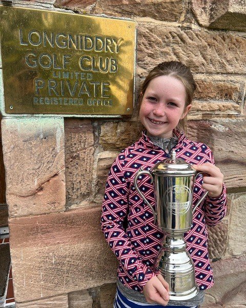 Chloe Pierce won the European Junior Golf Championship in the 9-year-olds division.